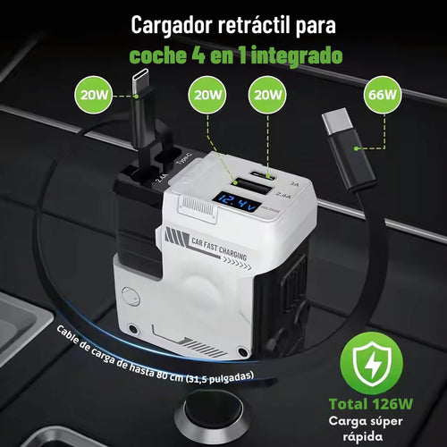 cargador  para celular de  carro