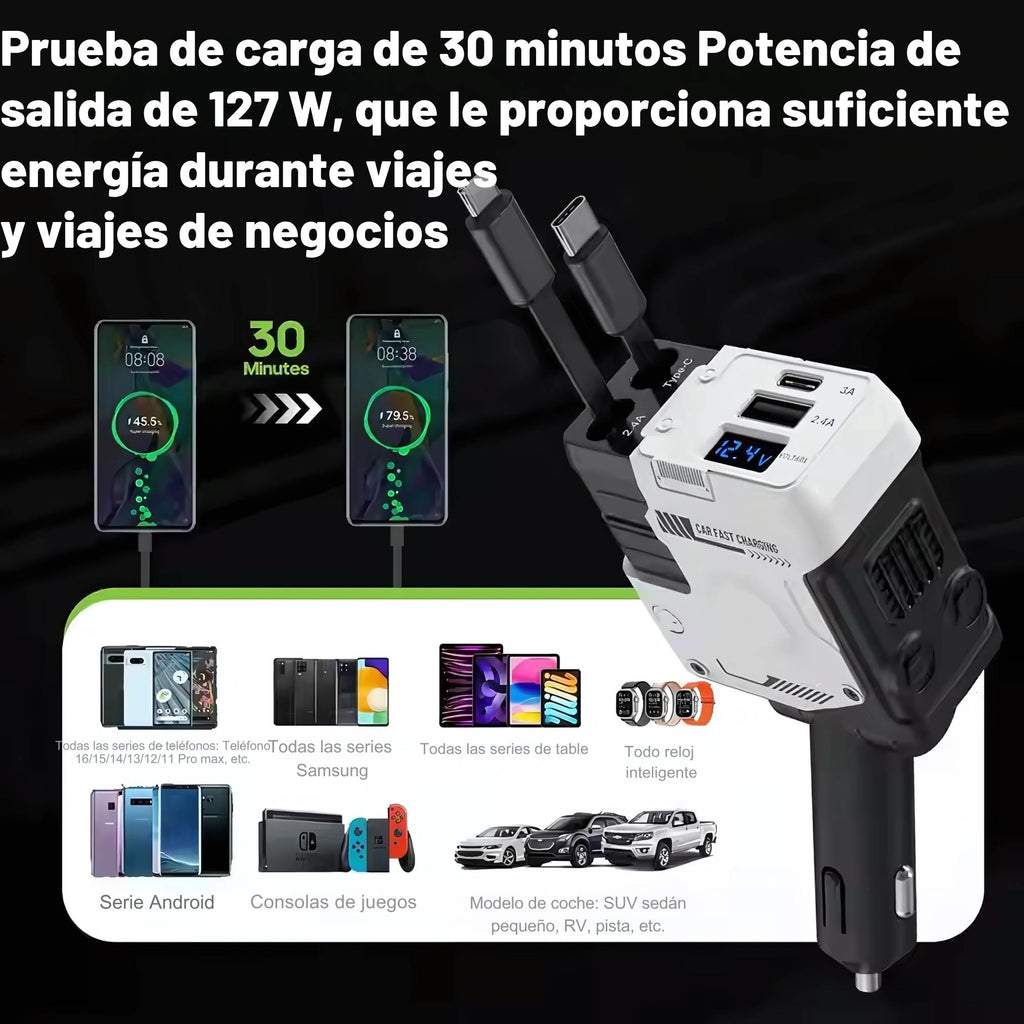 cargador  para celular de  carro